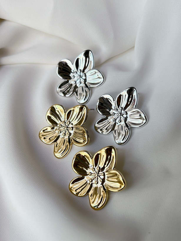 گوشواره پر نقرهای شیک